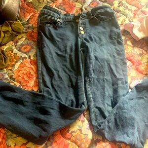 Low rise black jeans